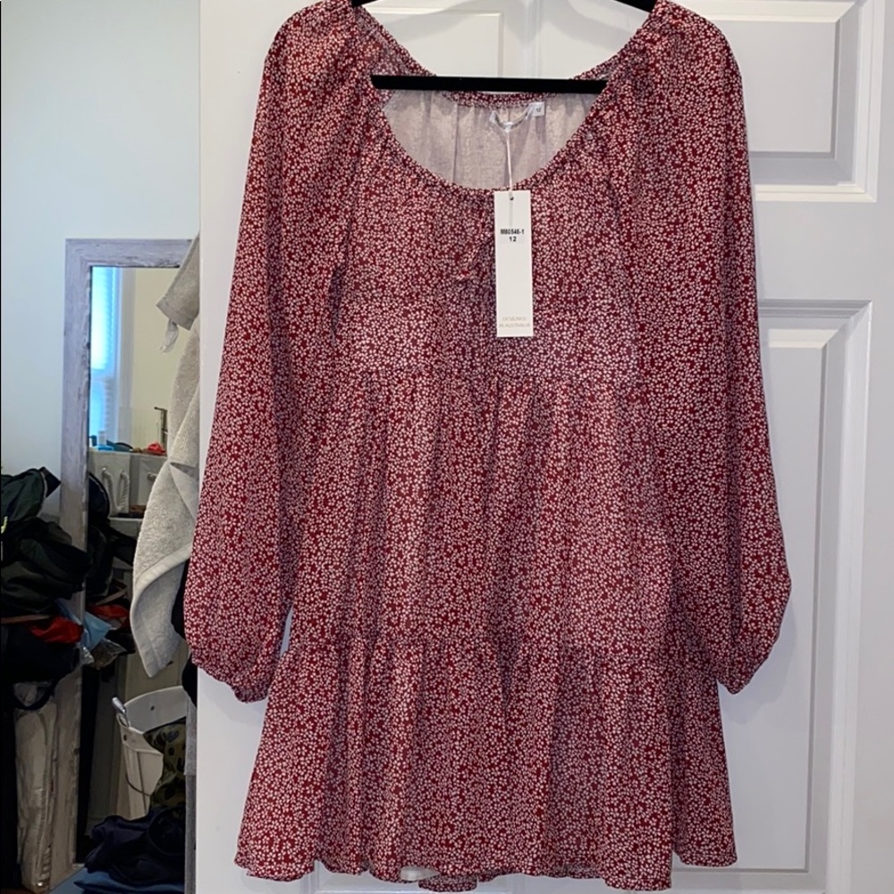Bell sleeve babydoll dress